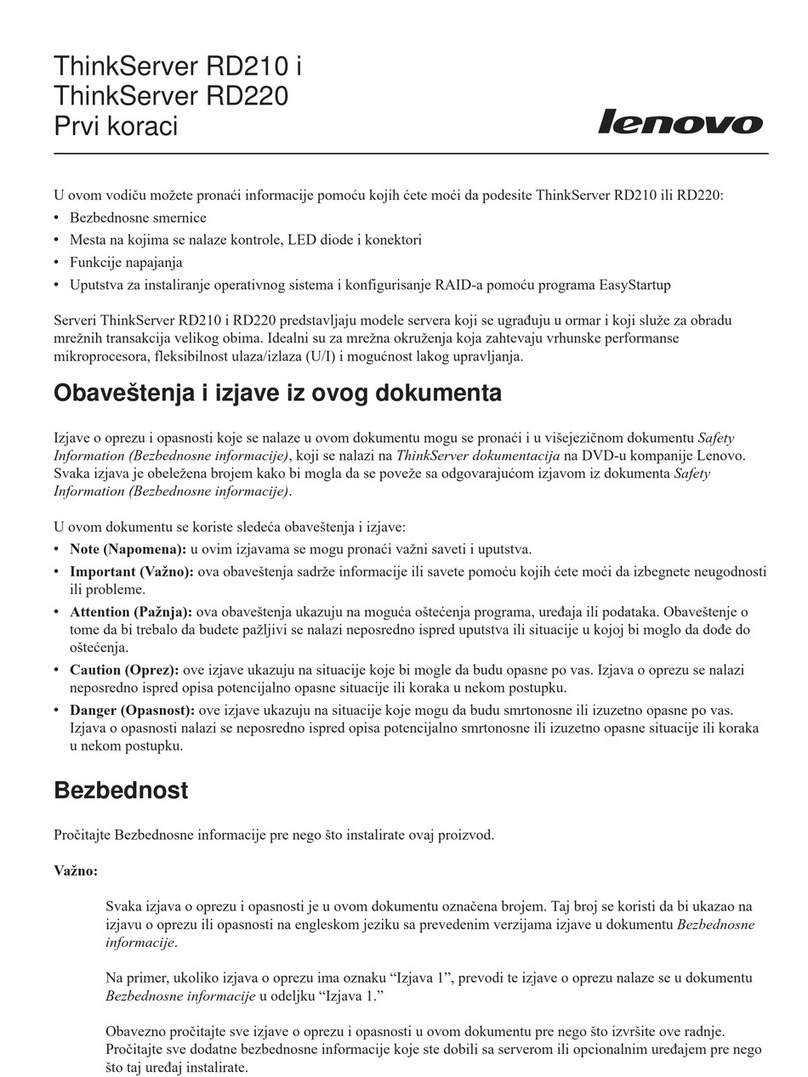 Lenovo ThinkServer RD210 User manual