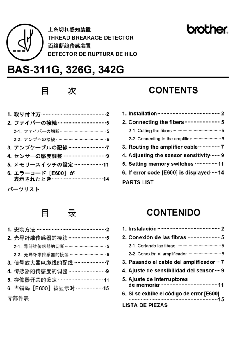 Brother BAS-311G User manual Brother BAS-311G User manual