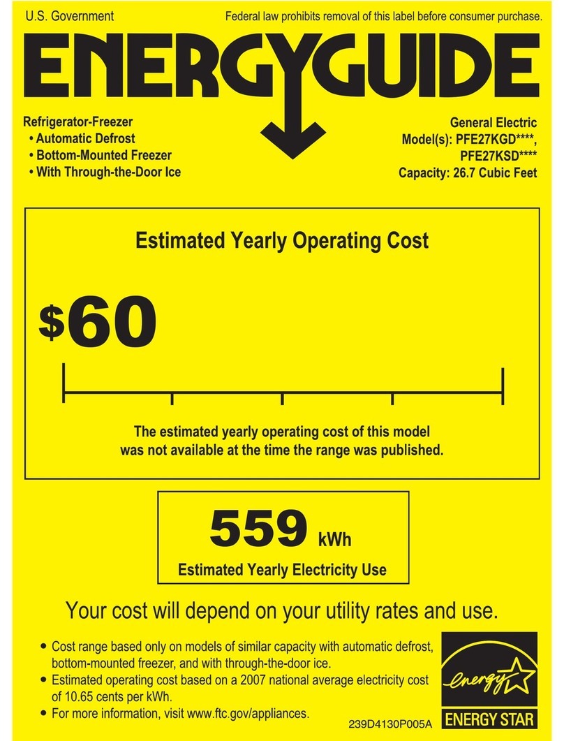 GE Profile ENERGY STAR PFE27KSDSS Assembly instructions