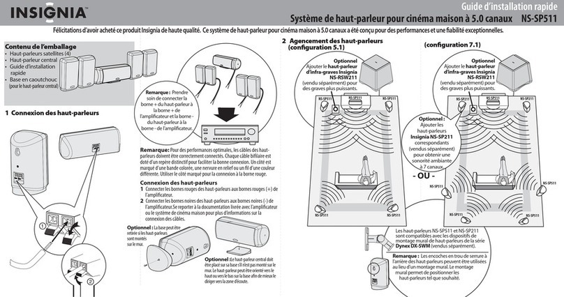 Insignia NSSP511 Installation and operation manual