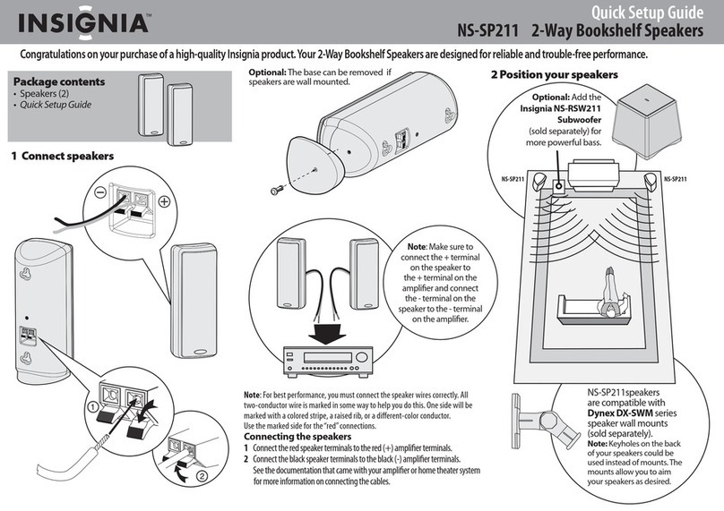 Insignia NSSP211 Quick setup guide