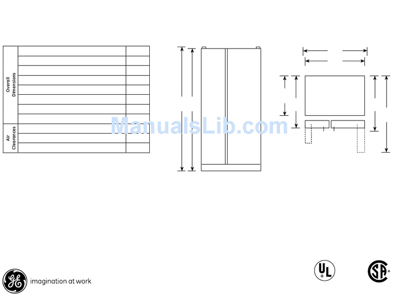 GE PSCS3TGXSS - 23.3 cu. ft. Refrirator Manual GE PSCS3TGXSS - 23.3 cu. ft. Refrirator Manual