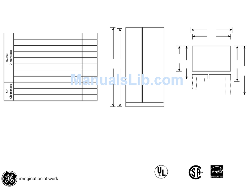 GE PSDS3YGXSS - 23.2 cu. Ft. Refrirator Manual GE PSDS3YGXSS - 23.2 cu. Ft. Refrirator Manual