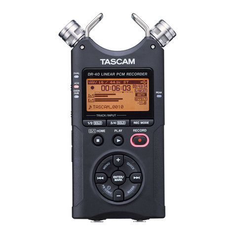 Tascam DR-40 owner's manual