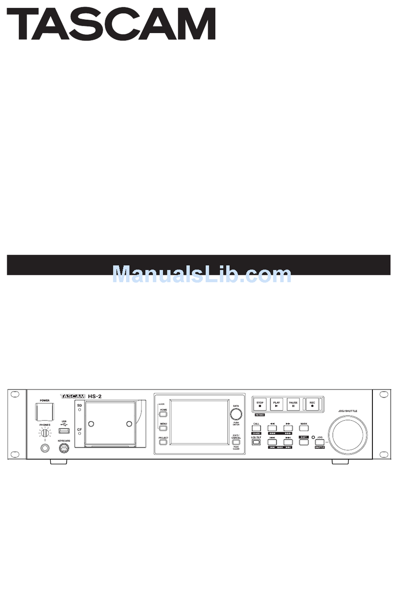 Tascam HS-2 User manual
