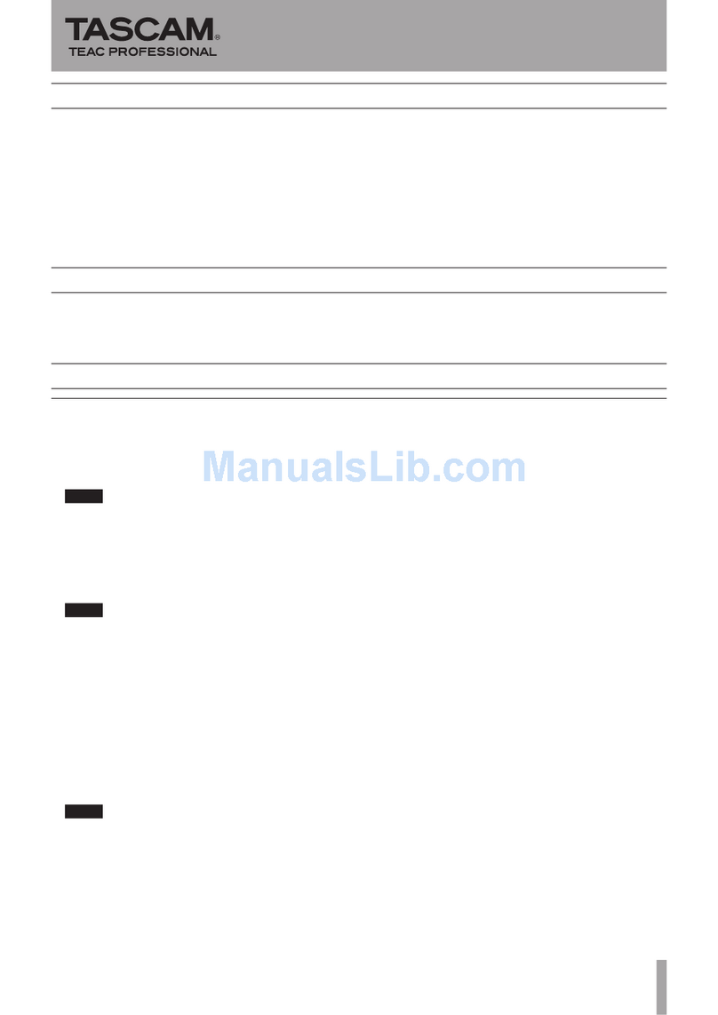 Tascam HD-R1 Instruction Manual