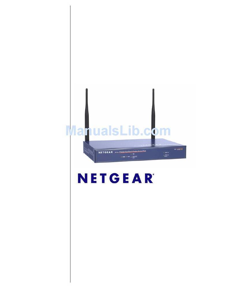 NETGEAR WAG302 - ProSafe Dual Band Wireless Access... User manual
