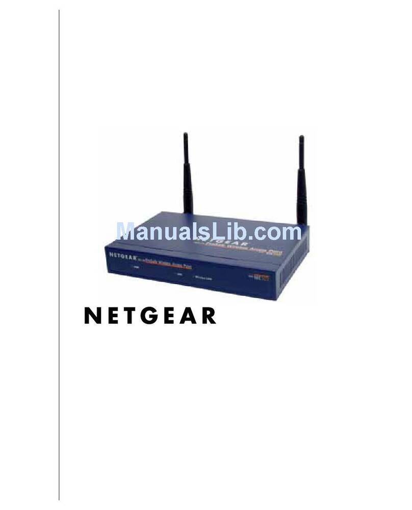 NETGEAR ME103 - 802.11b ProSafe Wireless Access... User manual