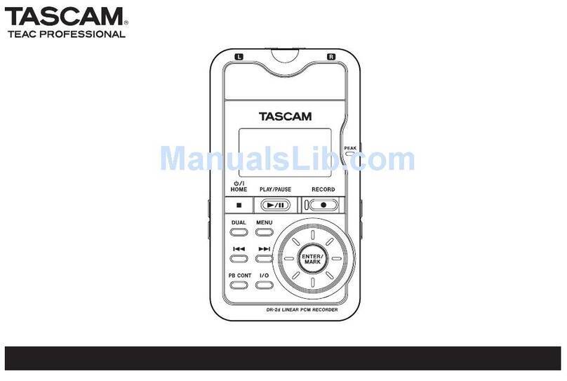 Teac DR-2d owner's manual