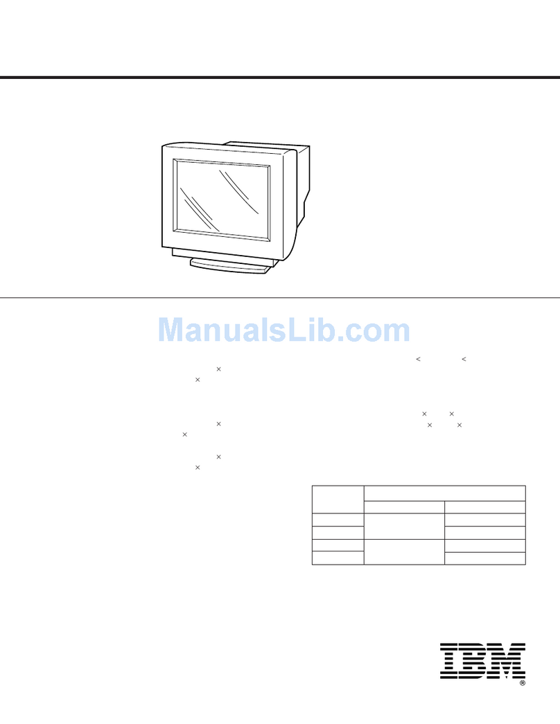 IBM 655743N - P 92 - 19" CRT Display User manual