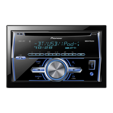 Pioneer FH-X700BT owner's manual Pioneer FH-X700BT owner's manual