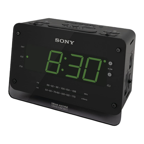 Sony Dream Machine ICF-C414 operating instructions