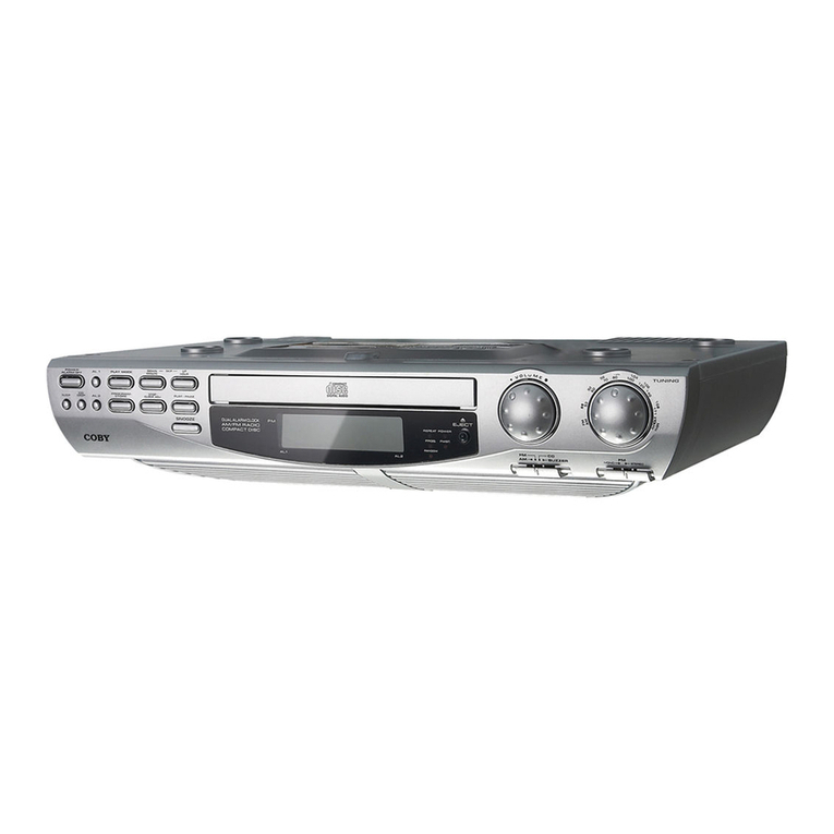 Coby KCD150 - CD Player With AM/FM Radio User manual