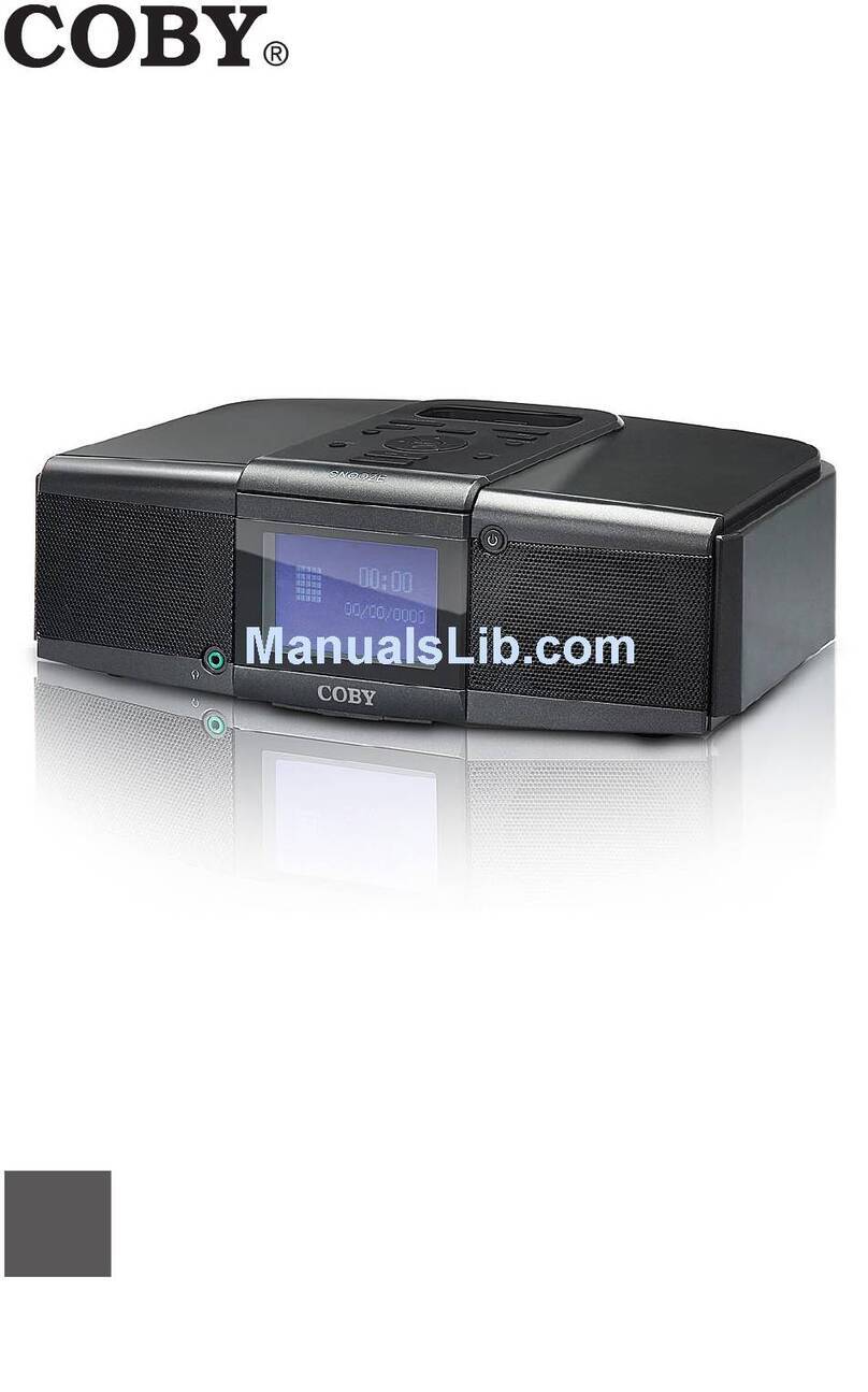 Coby IR850 - Wireless Internet Radio System User manual