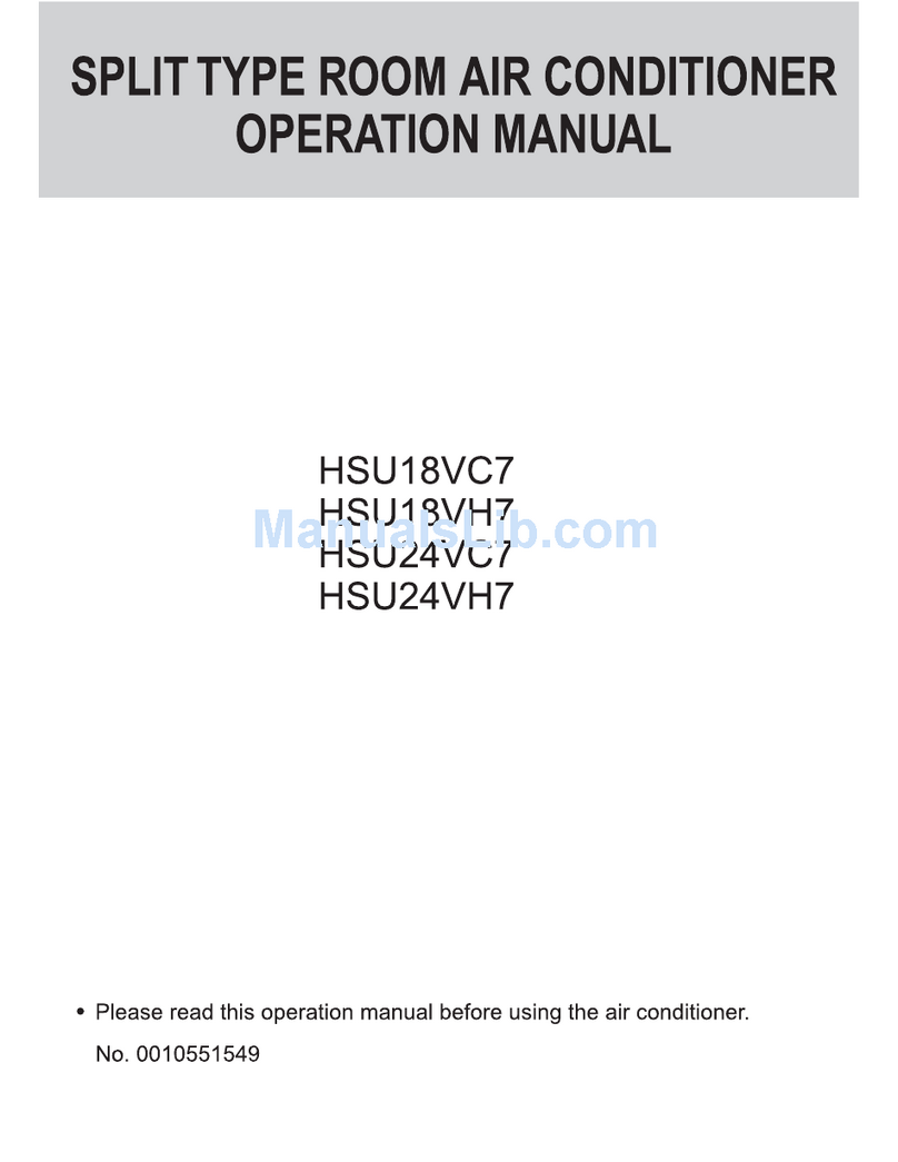 Haier HSU18VCB HSU18VC7-W User manual Haier HSU18VCB HSU18VC7-W User manual