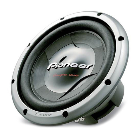 Pioneer TS-W308D4 - Car Subwoofer Driver instruction manual