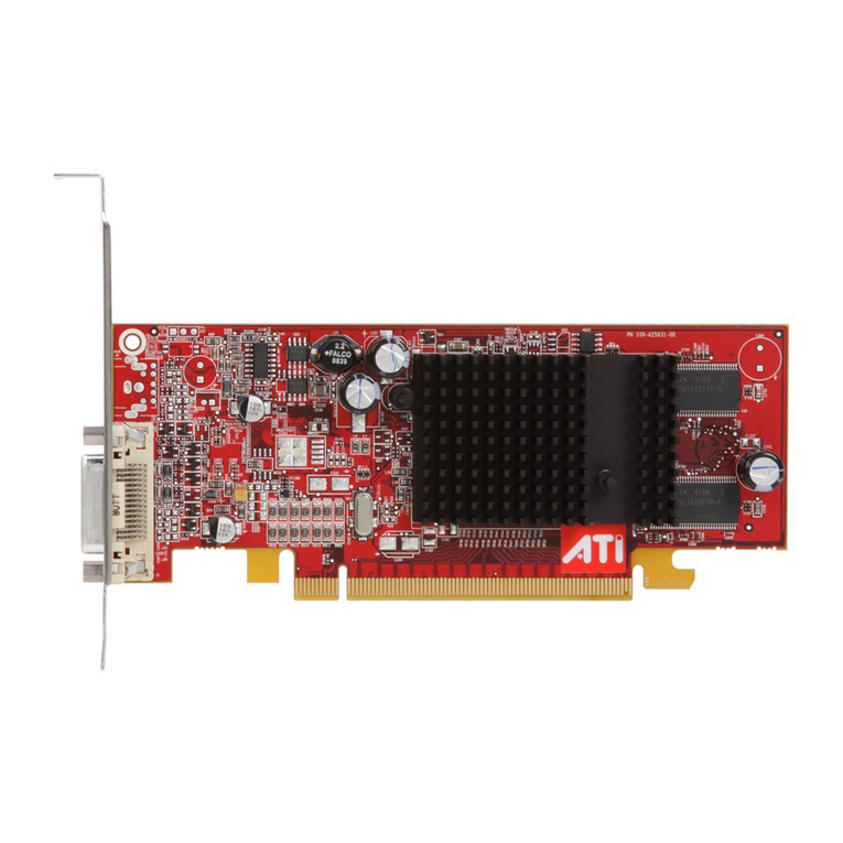 ATI Technologies 100-505141 - Firemv 2200 128 MB PCIE Graphics... User manual