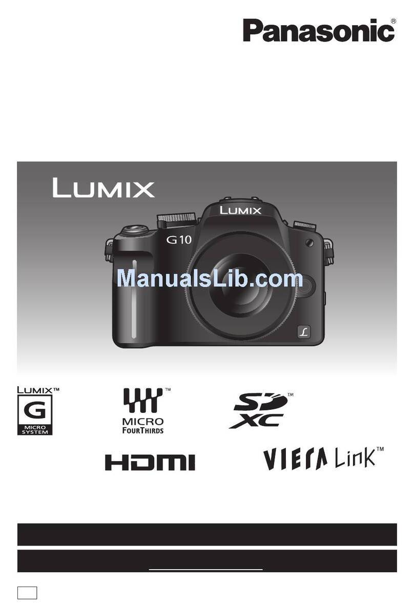Panasonic DMCG10K - DIGITAL CAMERA/LENS KIT User manual