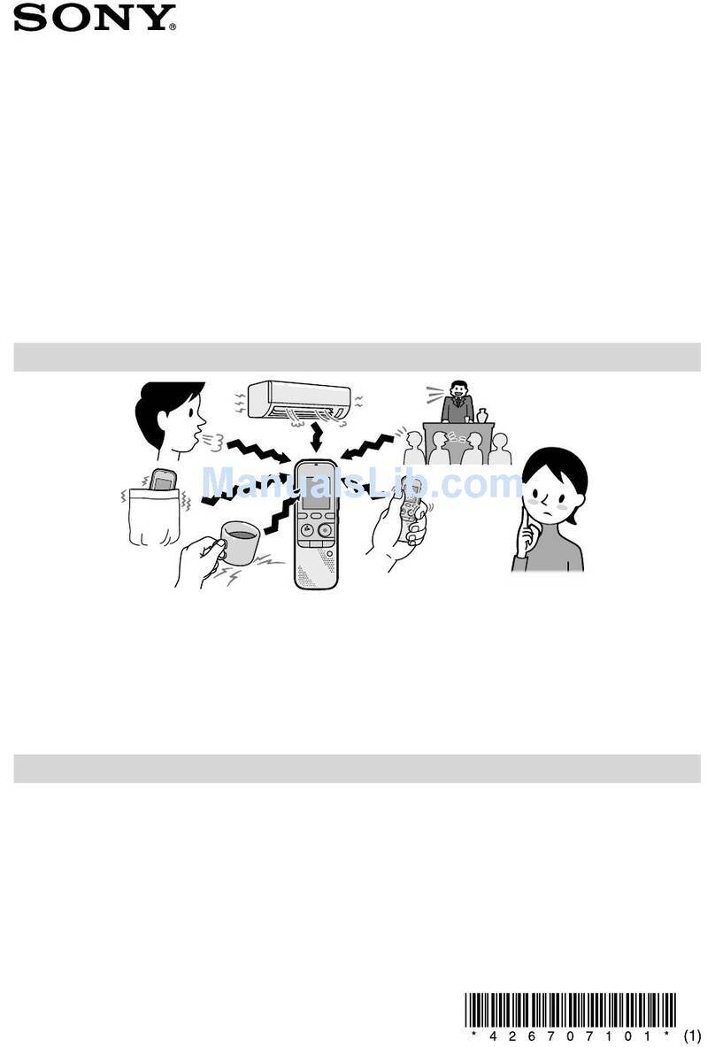 Sony ICD-PX312 User manual
