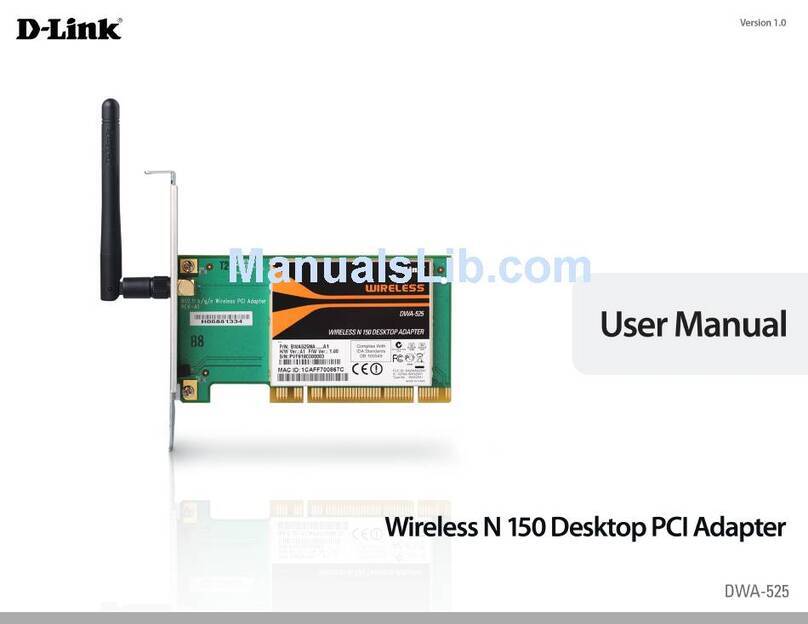 D-Link DWA-525 User manual D-Link DWA-525 User manual
