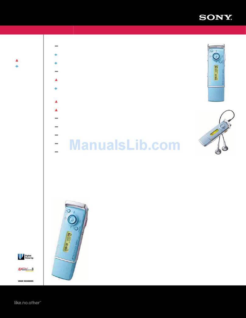 Sony ICD-U50 - Ic Recorder User manual