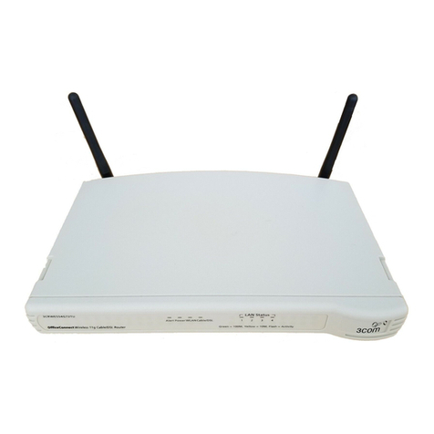 3Com 3CRWE554G72T - OfficeConnect Wireless 11g Cable/DSL... User manual