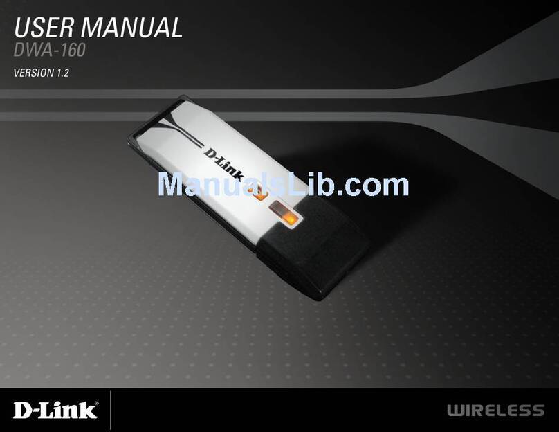 D-Link XTREME N DUAL BAND USB ADAPTER DWA-160 User manual D-Link XTREME N DUAL BAND USB ADAPTER DWA-160 User manual