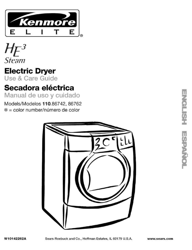 Kenmore HE3 Use and care guide Kenmore HE3 Use and care guide