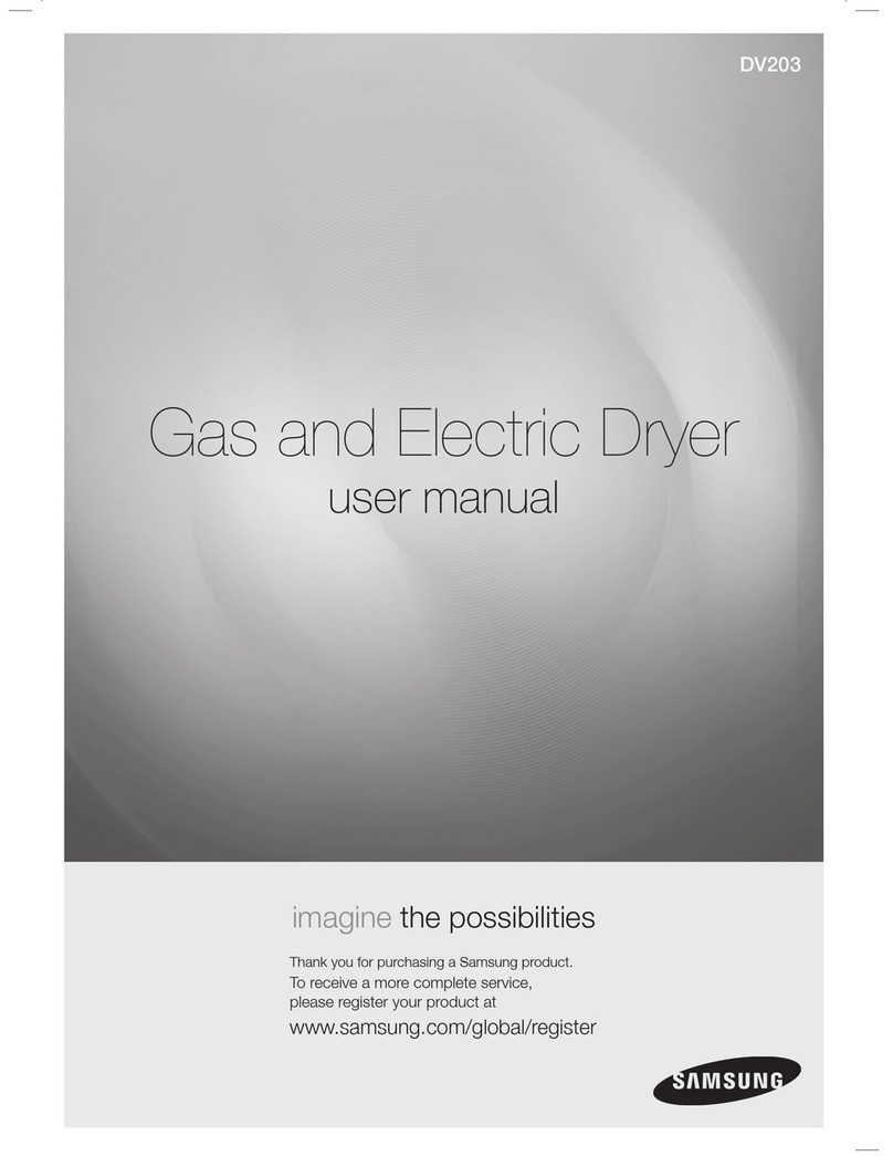 Samsung DV203AES user manual