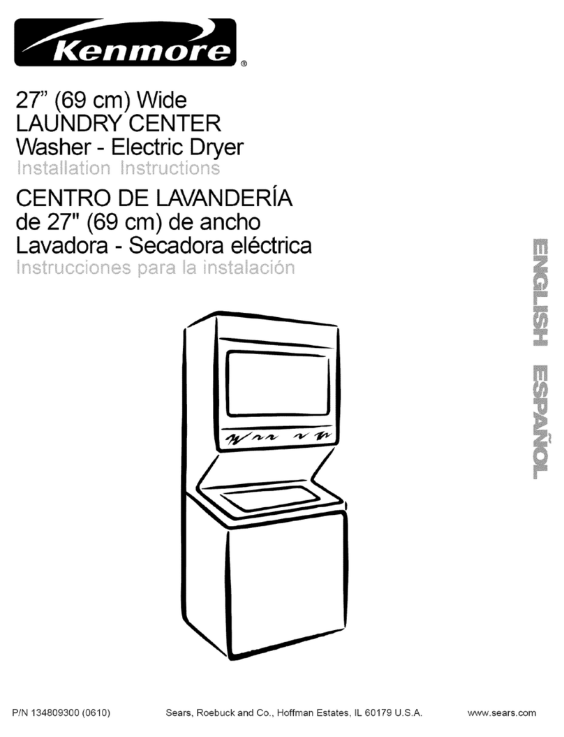Kenmore 7972 - 700 7.5 cu. Ft. Capacity Gas Dryer User manual