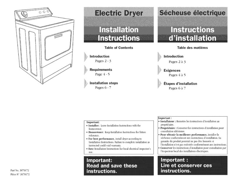 Whirlpool GEW9868KL installation instructions