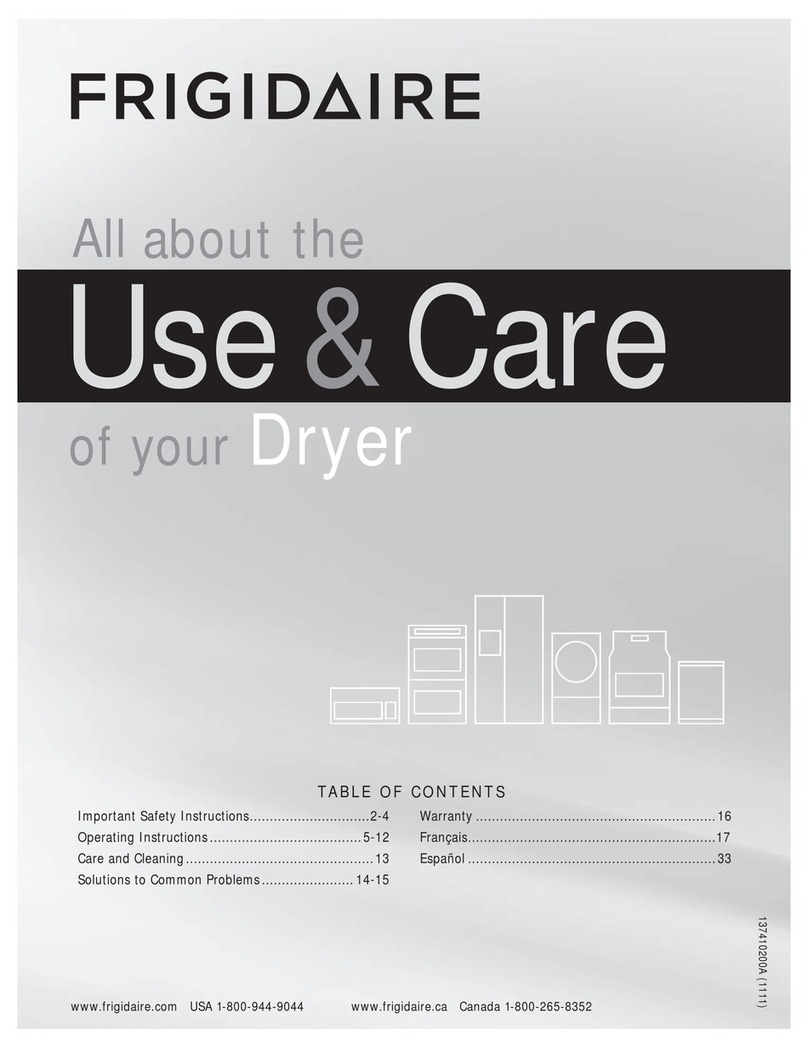 Frigidaire FARG4044MW Owner's manual Frigidaire FARG4044MW Owner's manual