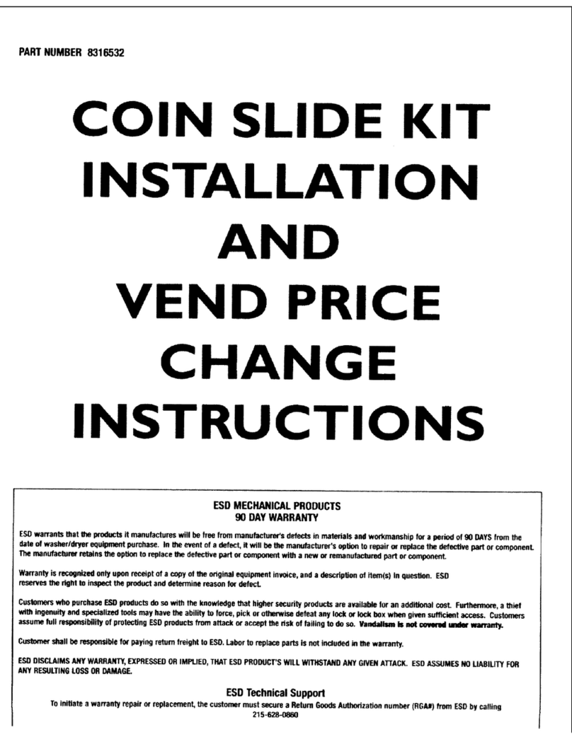 Whirlpool CEM2750TQ - COMMCL E DRYR 3CYC 3TMP WHIRLP User manual