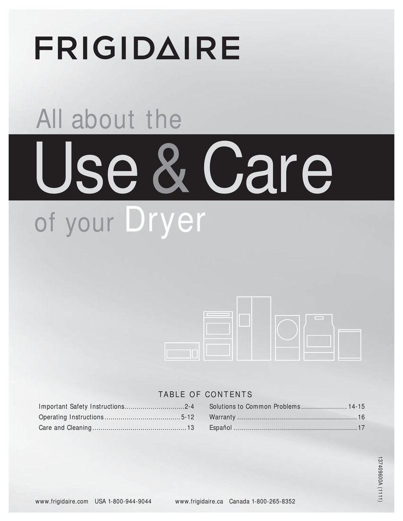 Frigidaire FARE4044MW Owner's manual