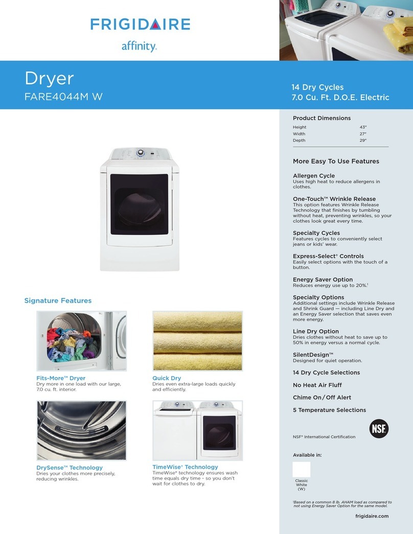 Frigidaire FARE4044MW Specifications