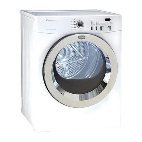 Frigidaire AEQ6700FS - 27" Electric Dryer User manual