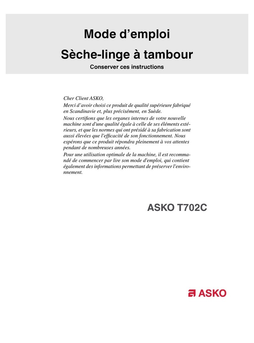 Asko T702C Assembly instructions Asko T702C Assembly instructions