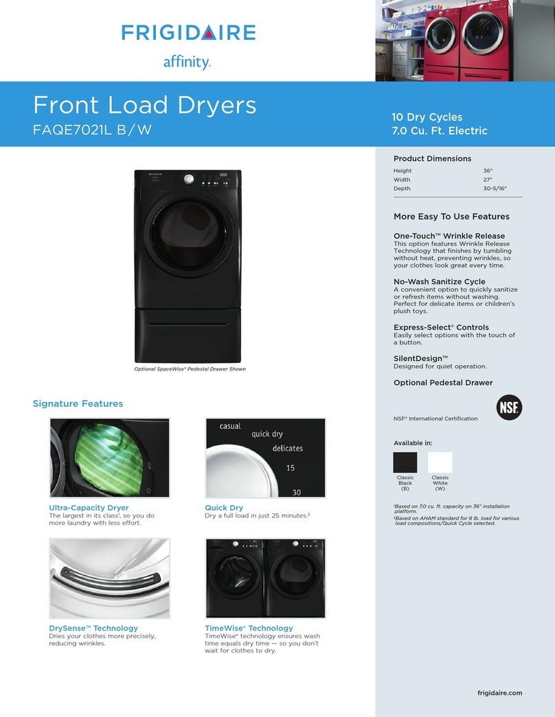 Frigidaire FAQE7021LB Installation instructions Frigidaire FAQE7021LB Installation instructions