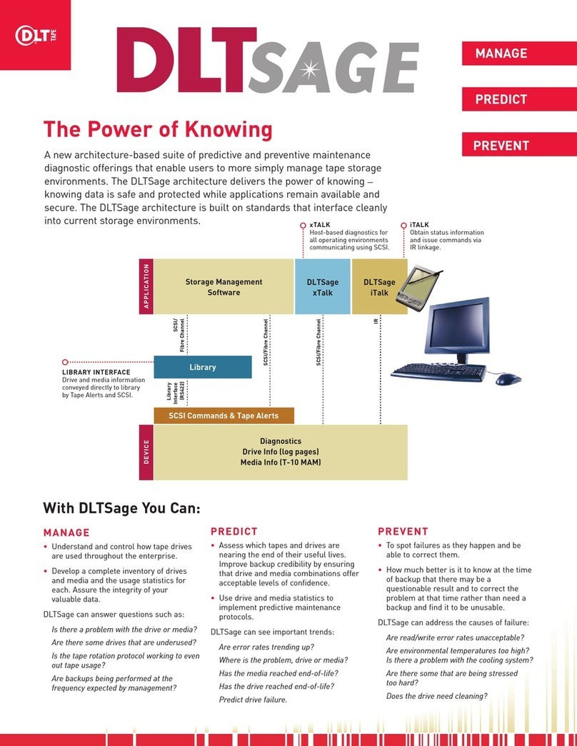 Quantum B DLTSAGE SELLSHEET User manual