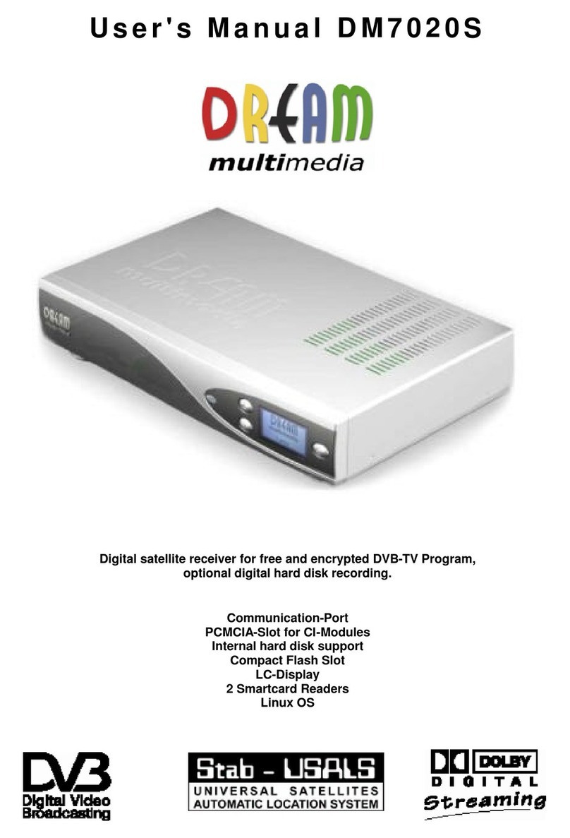 DREAM MULTIMEDIA Dreambox DM7020S User manual