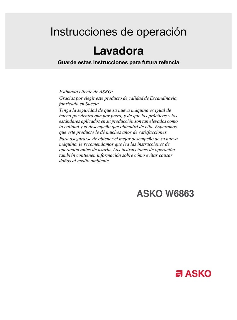 Asko W6863 Instruction Manual