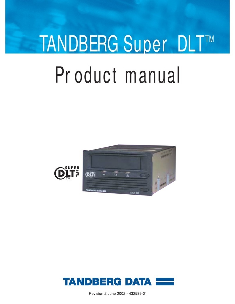 Tandberg Data SDLT220-320 INTEGRATION User manual