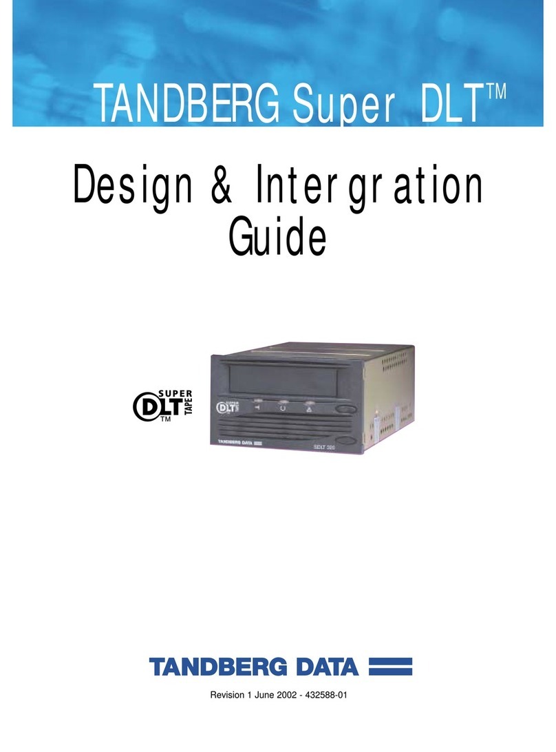 Tandberg Data SDLT220-320 INTEGRATION User manual