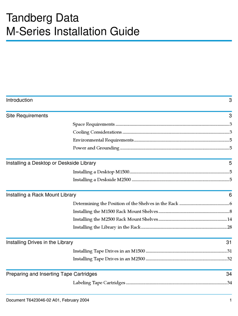 Tandberg Data MSERIES installation guide