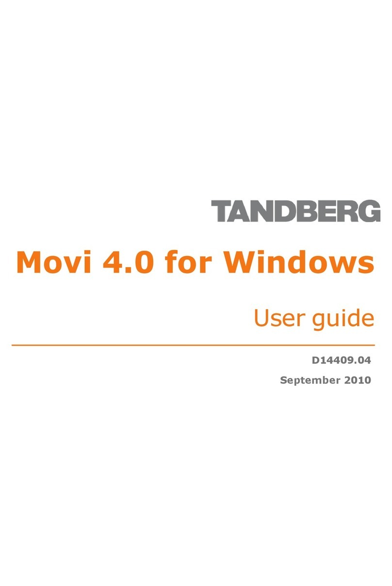 TANDBERG MOVI 4.0 - FOR WINDOWS 09-2010 User manual