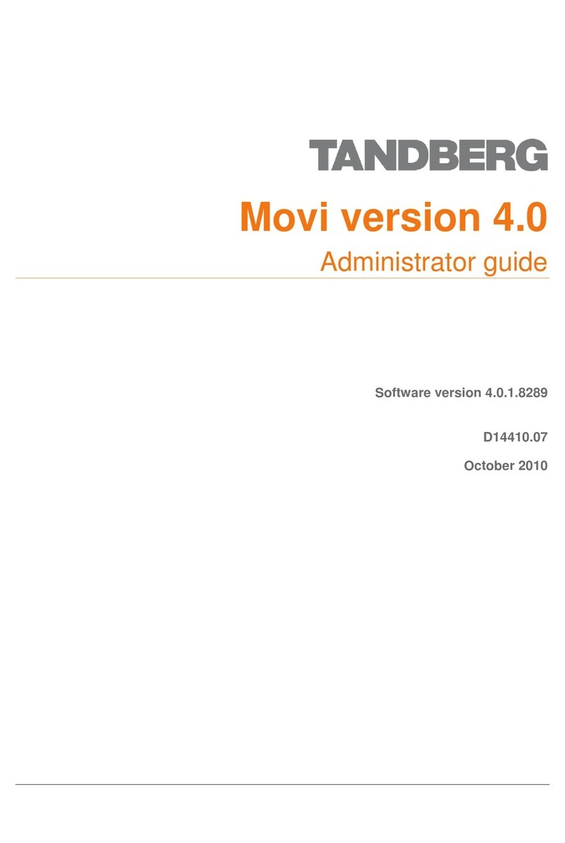 TANDBERG MOVI 4.0 - ADMINISTRATOR GUIDE 10-2010 Administrator's guide TANDBERG MOVI 4.0 - ADMINISTRATOR GUIDE 10-2010 Administrator's guide