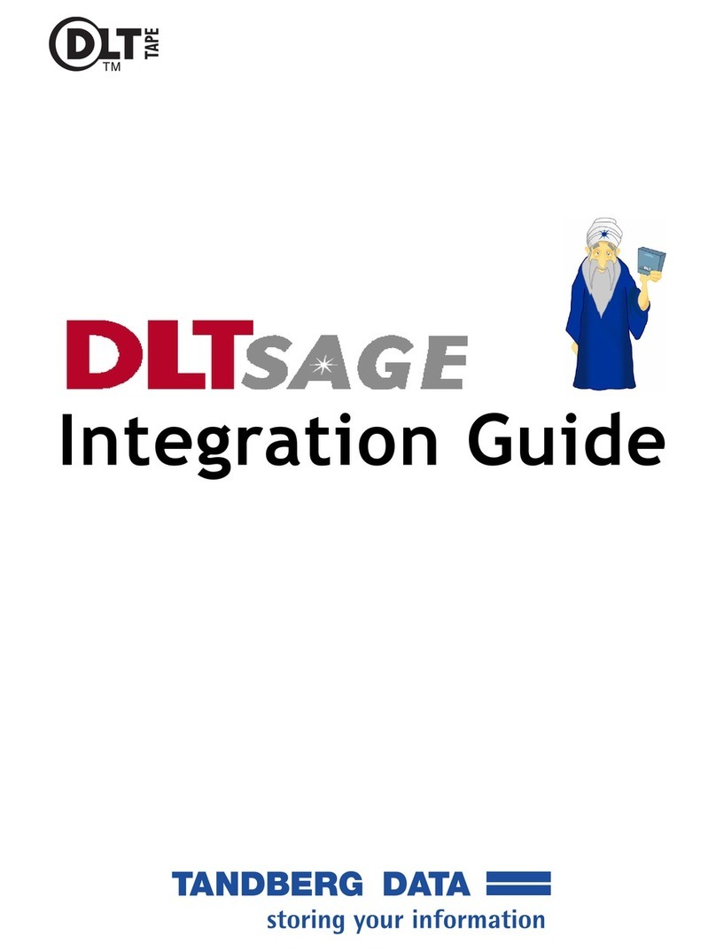 Tandberg Data B DLTSAGE INTEGRATION Integration guide