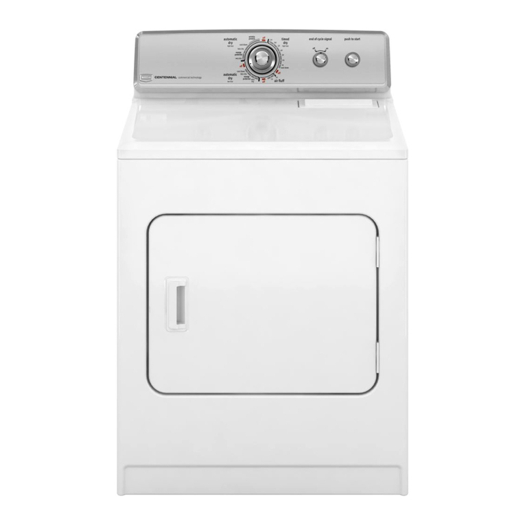Maytag MEDC400VW - Centennial Electric Dryer User manual Maytag MEDC400VW - Centennial Electric Dryer User manual