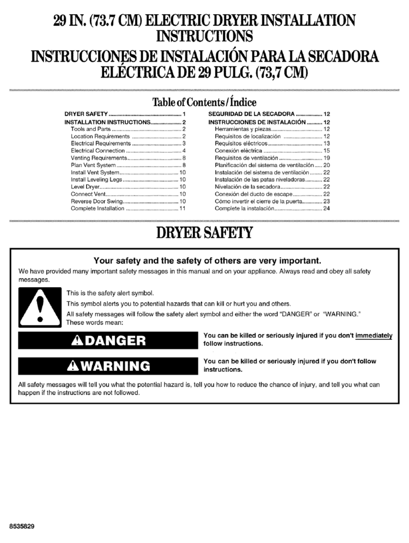 Whirlpool LER5636PQ User manual