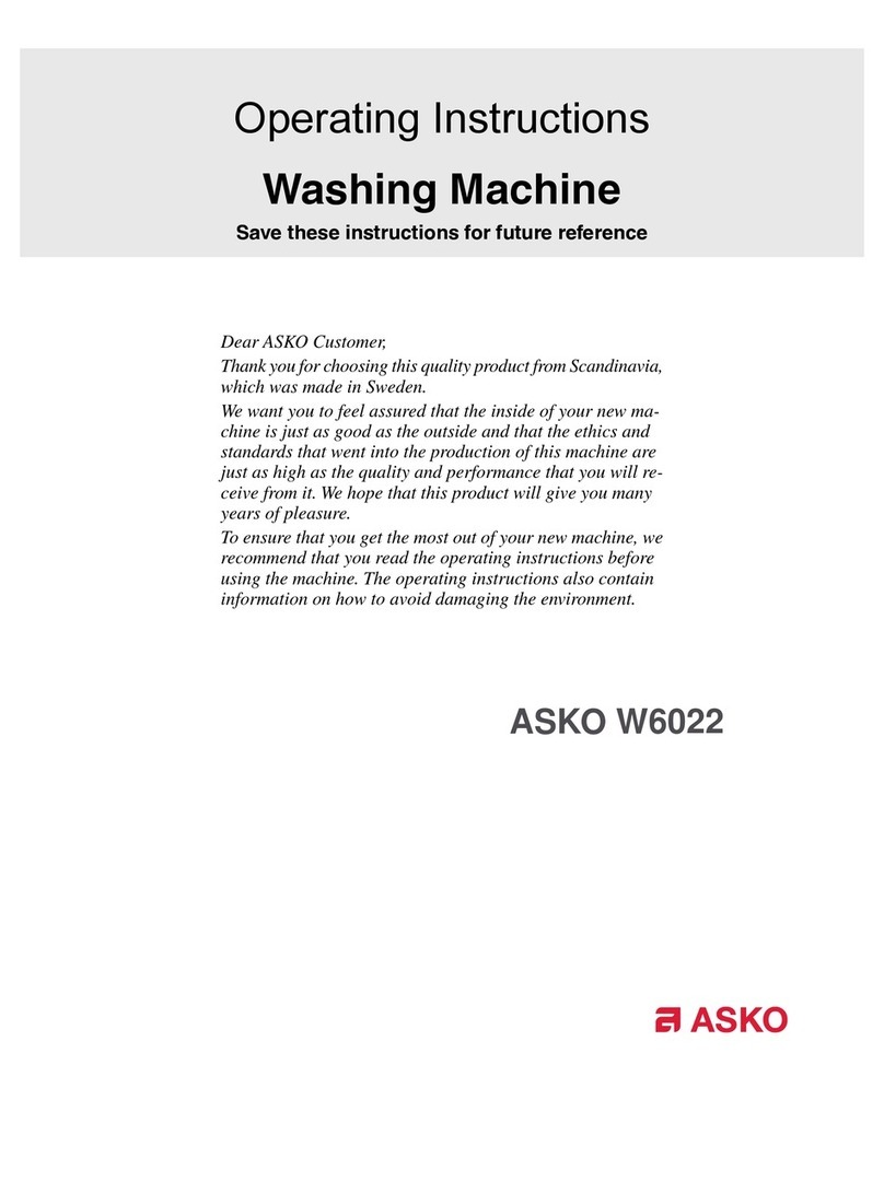 Asko W6022 User manual